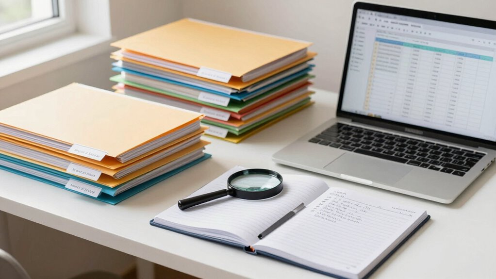 clear organized audit documentation