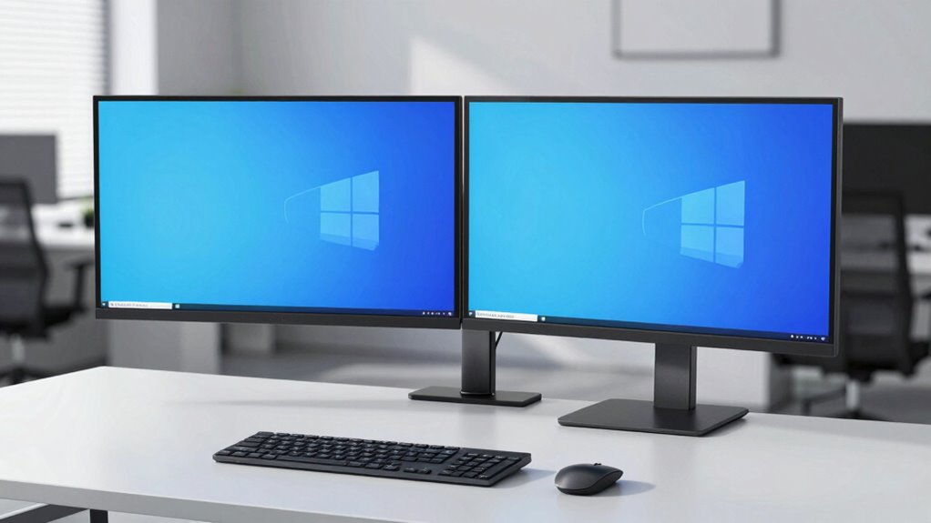 efficient space saving dual screens