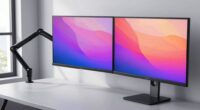 enhanced dual screen monitor arm