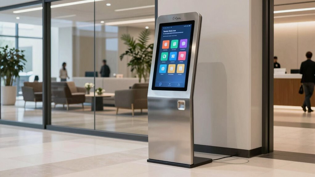 kiosk hardware alters lobby flow