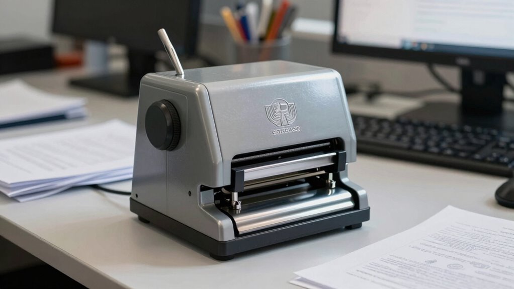 office embossing machine oversight