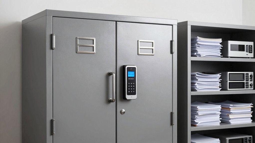 secure organized office storage